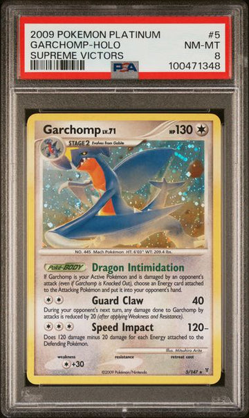 PSA 8 : GARCHOMP-HOLO SUPREME VICTORS