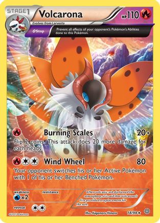 Volcarona (018/98) [XY  Ancient Origins] Normal - Rare