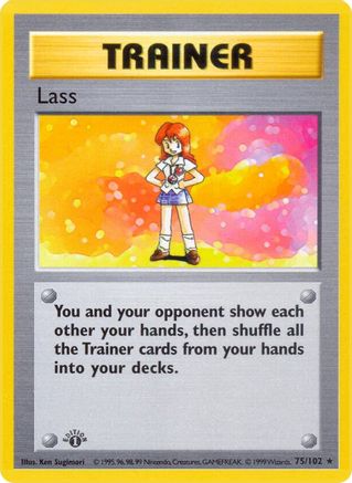 Lass (075) [Base Set Shadowless] 1st Edition - Rare