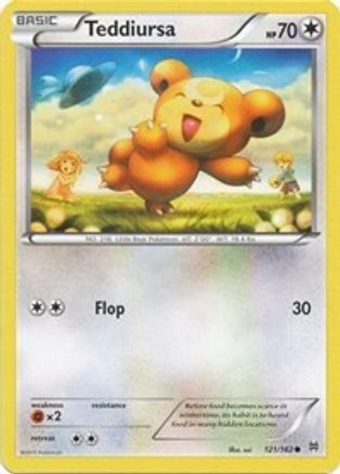 Teddiursa (121/162) [XY  BREAKthrough] Reverse Holofoil - Common