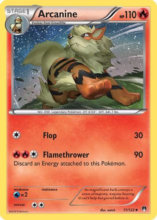 Arcanine (011/122) [XY  BREAKpoint] Reverse Holofoil - Uncommon