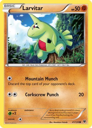 Larvitar (041/124) [XY  Fates Collide] Normal - Common