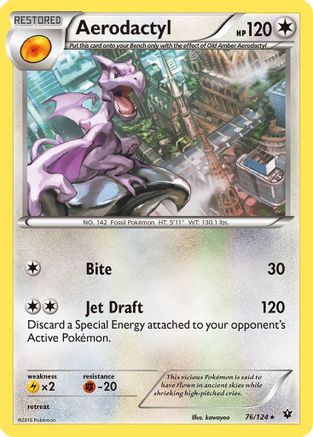 Aerodactyl (076/124) [XY  Fates Collide] Normal - Rare