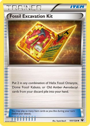 Fossil Excavation Kit (101/124) [XY  Fates Collide] Normal - Uncommon