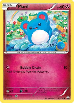 Marill (076/114) [XY  Steam Siege] Reverse Holofoil - Common