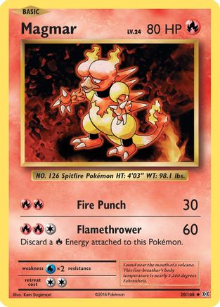 Magmar (020/108) [XY  Evolutions] Reverse Holofoil - Uncommon