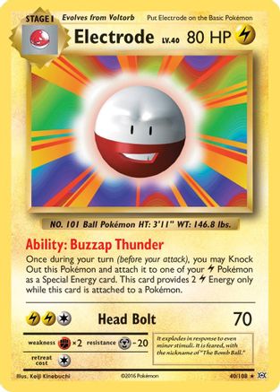 Electrode (040/108) [XY  Evolutions] Normal - Rare