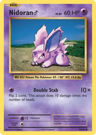 Nidoran M (043/108) [XY  Evolutions] Normal - Common