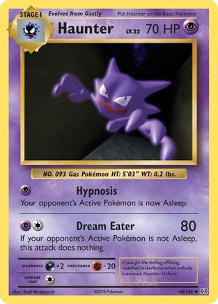 Haunter (048/108) [XY  Evolutions] Normal - Uncommon