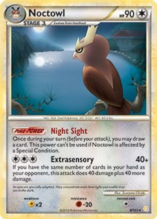 Noctowl (HeartGold & SoulSilver) (8/123) [Deck Exclusives] Normal - Rare