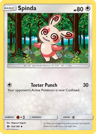 Spinda (102/149) [SM Base Set] Reverse Holofoil - Uncommon