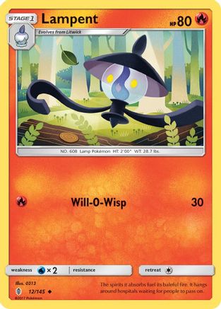 Lampent (012/145) [SM  Guardians Rising] Normal - Uncommon
