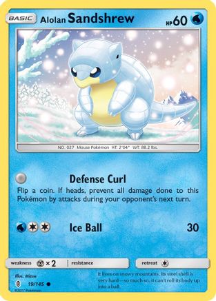 Alolan Sandshrew (019/145) [SM  Guardians Rising] Reverse Holofoil - Common