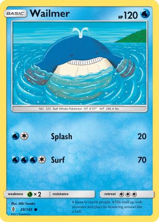 Wailmer (029/145) [SM  Guardians Rising] Reverse Holofoil - Common