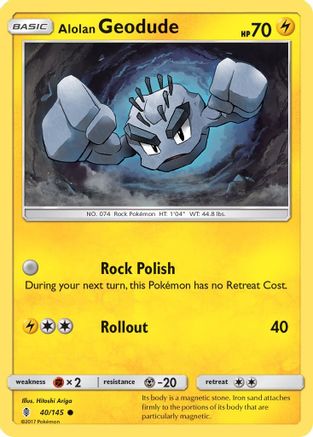 Alolan Geodude (040/145) [SM  Guardians Rising] Normal - Common