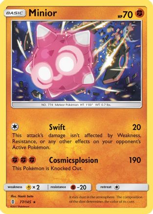 Minior (077/145) [SM  Guardians Rising] Holofoil - Holo Rare