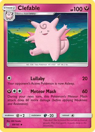 Clefable (089/145) [SM  Guardians Rising] Normal - Uncommon