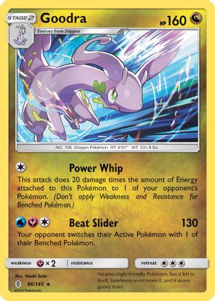 Goodra (096/145) [SM  Guardians Rising] Holofoil - Holo Rare