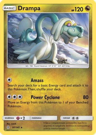 Drampa (097/145) [SM  Guardians Rising] Holofoil - Holo Rare