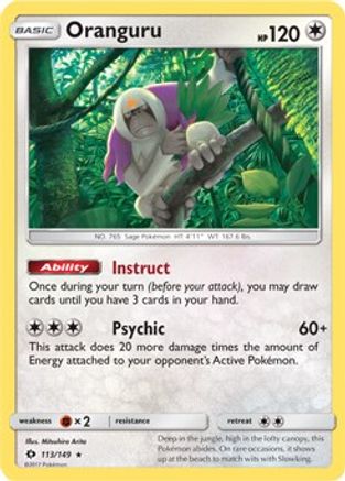 Oranguru (SM Base Set) (113/149) [Deck Exclusives] Normal - Rare