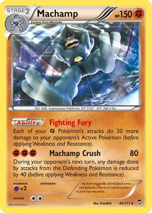 Machamp (XY Furious Fists) (46/111) [Deck Exclusives] Normal - Rare