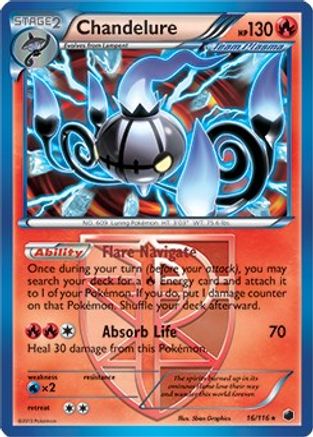 Chandelure (BW Plasma Freeze) (016/116) [Deck Exclusives] Normal - Rare
