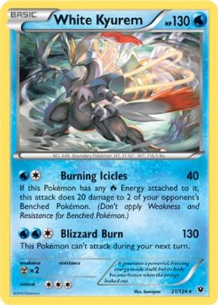 White Kyurem (XY Fates Collide) (21/124) [Deck Exclusives] Normal - Rare