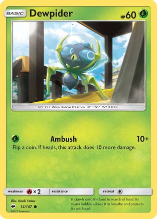 Dewpider (014/147) [SM  Burning Shadows] Normal - Common