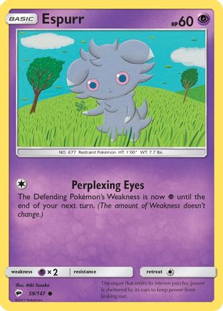 Espurr (059/147) [SM  Burning Shadows] Reverse Holofoil - Common
