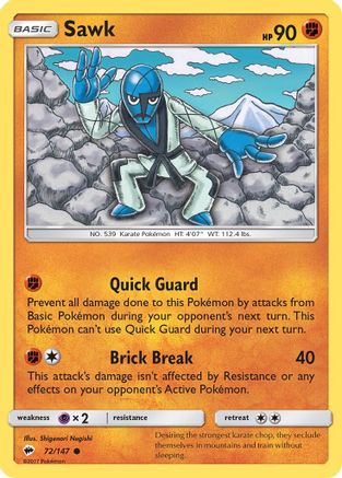 Sawk (072/147) [SM  Burning Shadows] Normal - Common