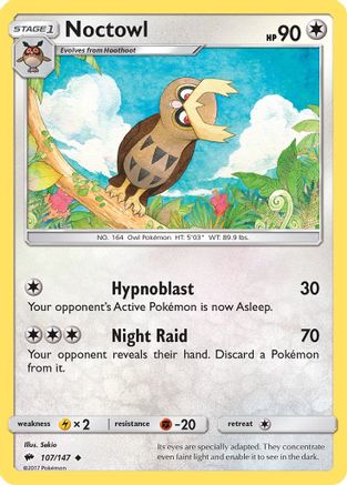 Noctowl (107/147) [SM  Burning Shadows] Normal - Uncommon