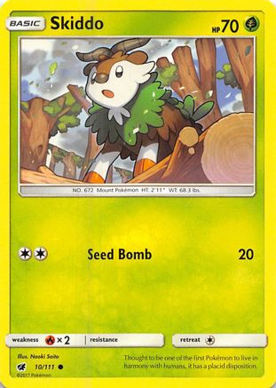Skiddo (010/111) [SM  Crimson Invasion] Reverse Holofoil - Common