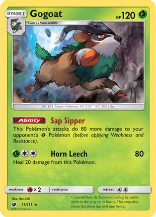 Gogoat (011/111) [SM  Crimson Invasion] Holofoil - Holo Rare