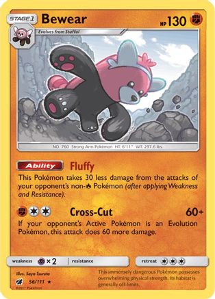 Bewear (056/111) [SM  Crimson Invasion] Holofoil - Holo Rare