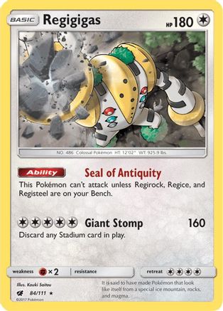 Regigigas (084/111) [SM  Crimson Invasion] Holofoil - Holo Rare