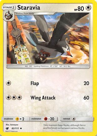 Staravia (82/111) [SM  Crimson Invasion] Normal - Uncommon