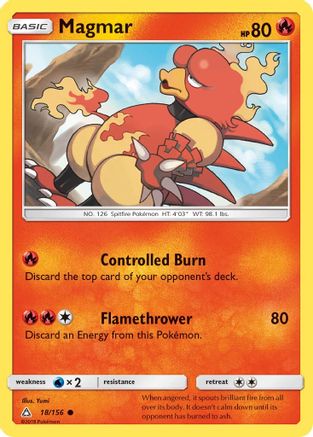 Magmar (018/156) [SM  Ultra Prism] Normal - Common