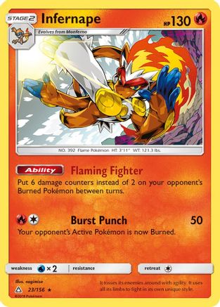 Infernape (023/156) [SM  Ultra Prism] Holofoil - Holo Rare