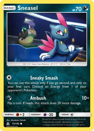 Sneasel (073/156) [SM  Ultra Prism] Normal - Common