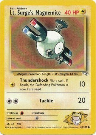 Lt. Surge's Magnemite (080/132) [Gym Heroes] Unlimited - Common