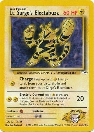 Lt. Surge's Electabuzz (027/132) [Gym Heroes] Unlimited - Rare