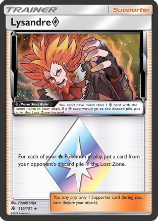 Lysandre Prism Star (110/131) [SM  Forbidden Light] Holofoil - Prism Rare