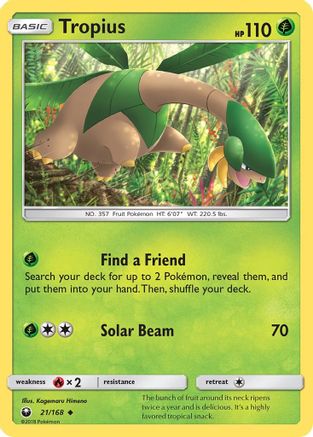 Tropius (21/168) [SM  Celestial Storm] Normal - Uncommon
