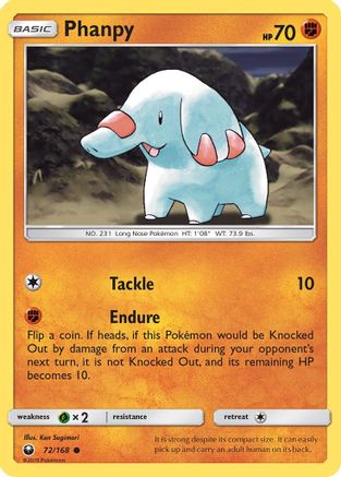 Phanpy (072/168) [SM  Celestial Storm] Normal - Common