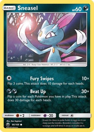 Sneasel (86/168) [SM  Celestial Storm] Normal - Common