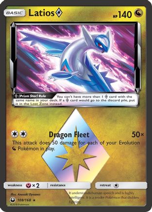 Latios Prism Star (108/168) [SM  Celestial Storm] Holofoil - Prism Rare