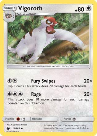 Vigoroth (114/168) [SM  Celestial Storm] Normal - Uncommon