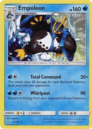 Empoleon (Cracked Ice Holo) (34/156) [Deck Exclusives] Holofoil - Rare