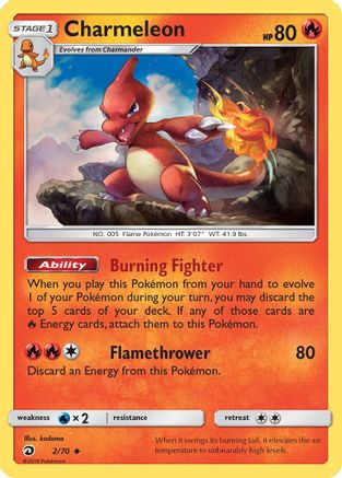 Charmeleon (002/70) [Dragon Majesty] Normal - Uncommon