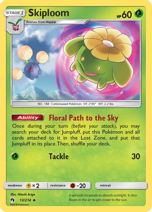 Skiploom (013/214) [SM  Lost Thunder] Normal - Uncommon